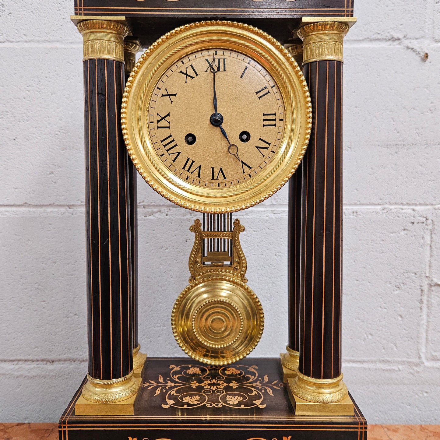 Early 19th Century Charles X Portico Clock