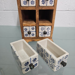 Vintage Hand Made Spice Drawers