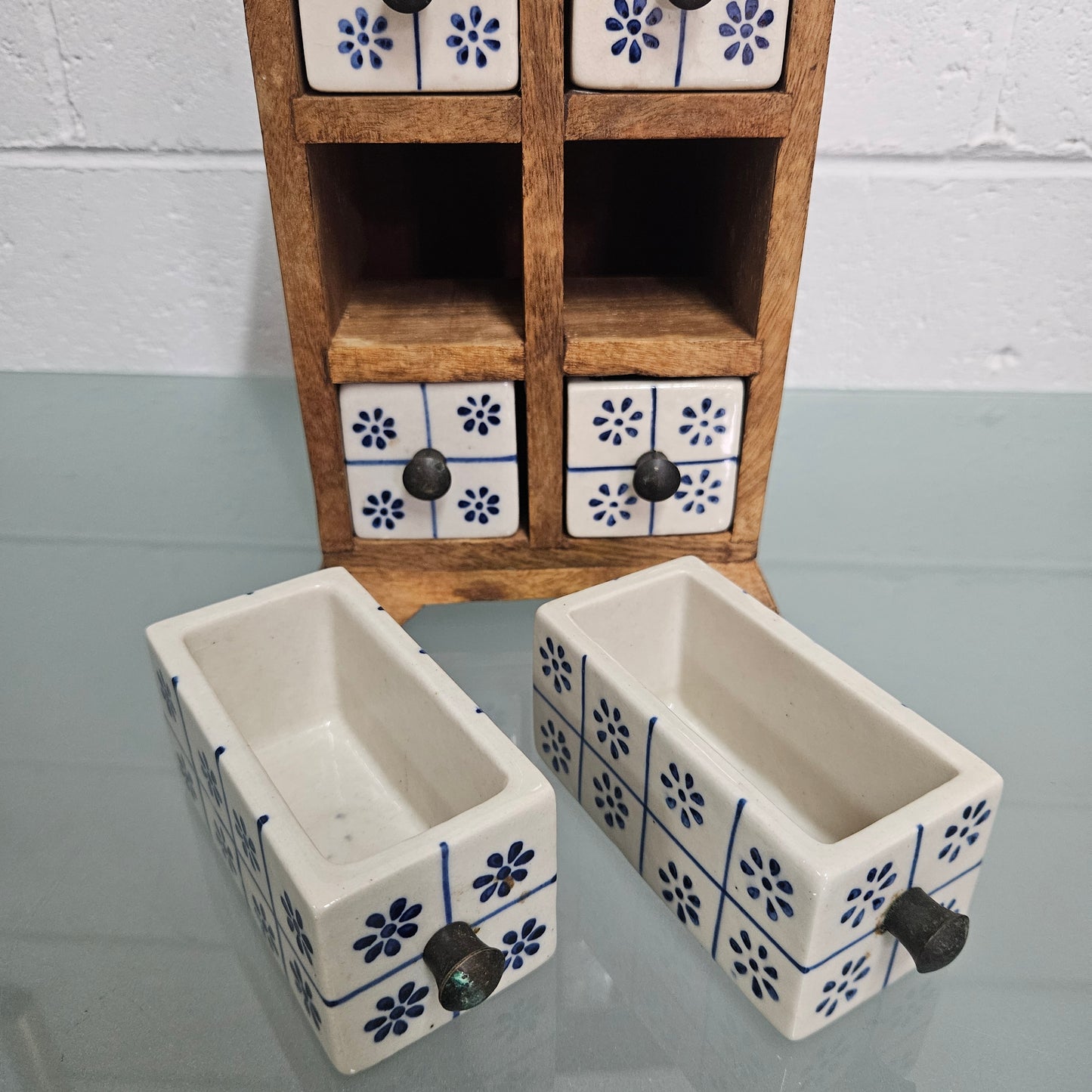 Vintage Hand Made Spice Drawers