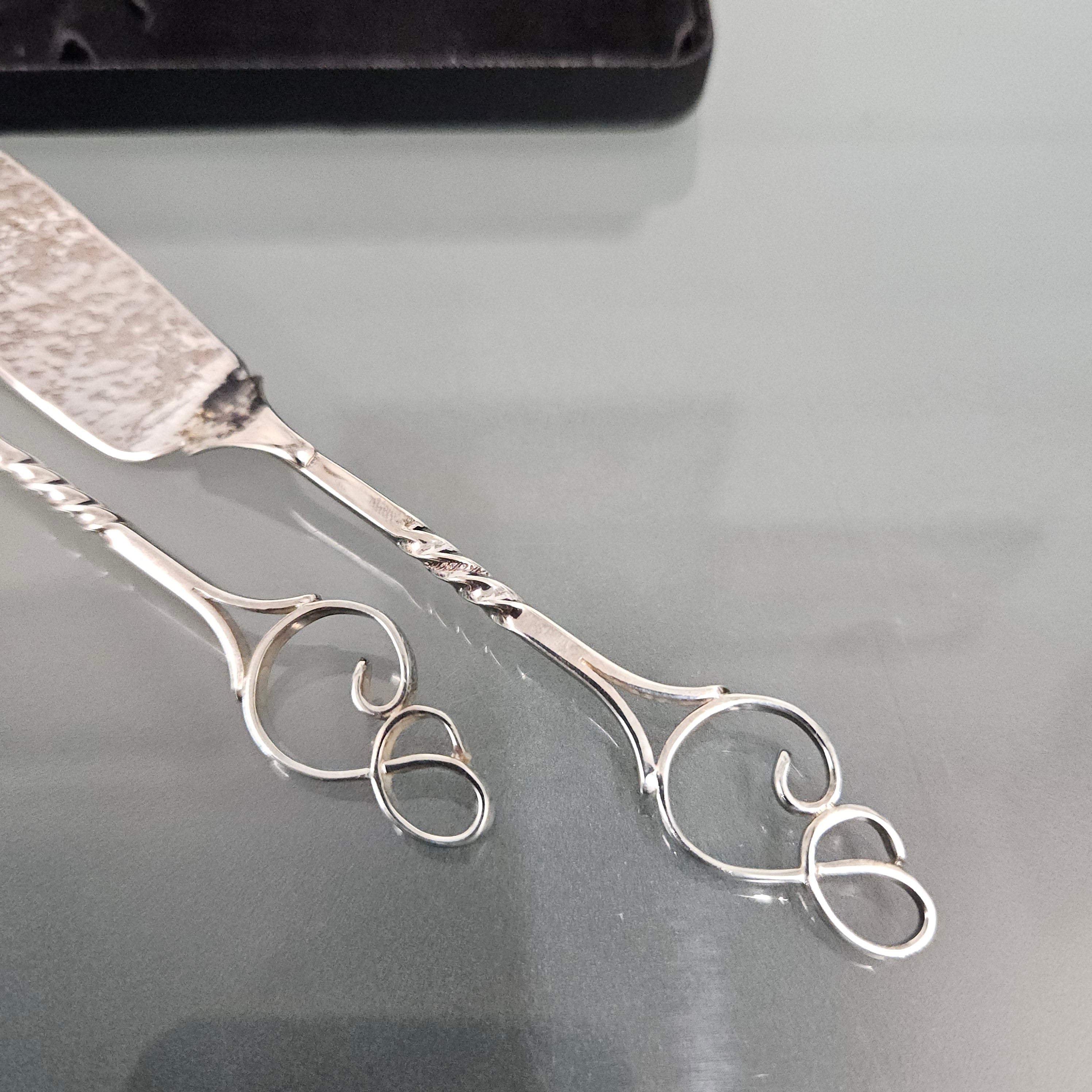 Sargisons Sterling Silver Butter Knife & Jam Spoon Set | Antique & Vintage | Moonee Ponds Antiques | Australia Wide Delivery