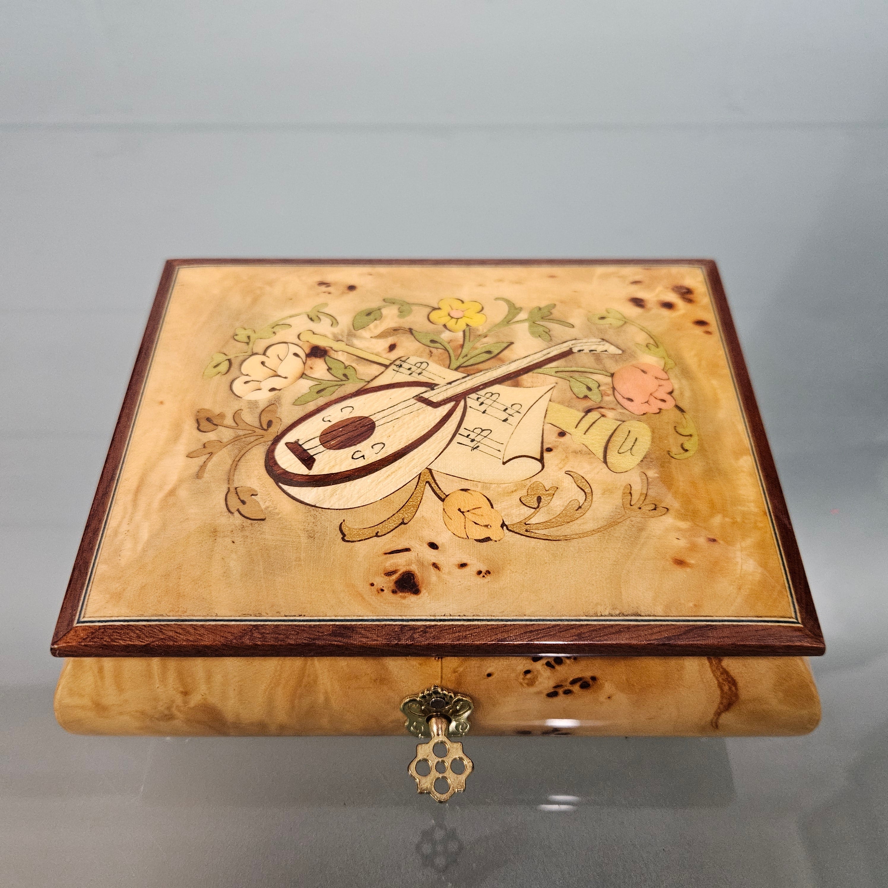 Vintage Italian Sorrento Ware Inlaid Musical Jewelry Box | Antique & Vintage | Moonee Ponds Antiques | Australia Wide Delivery