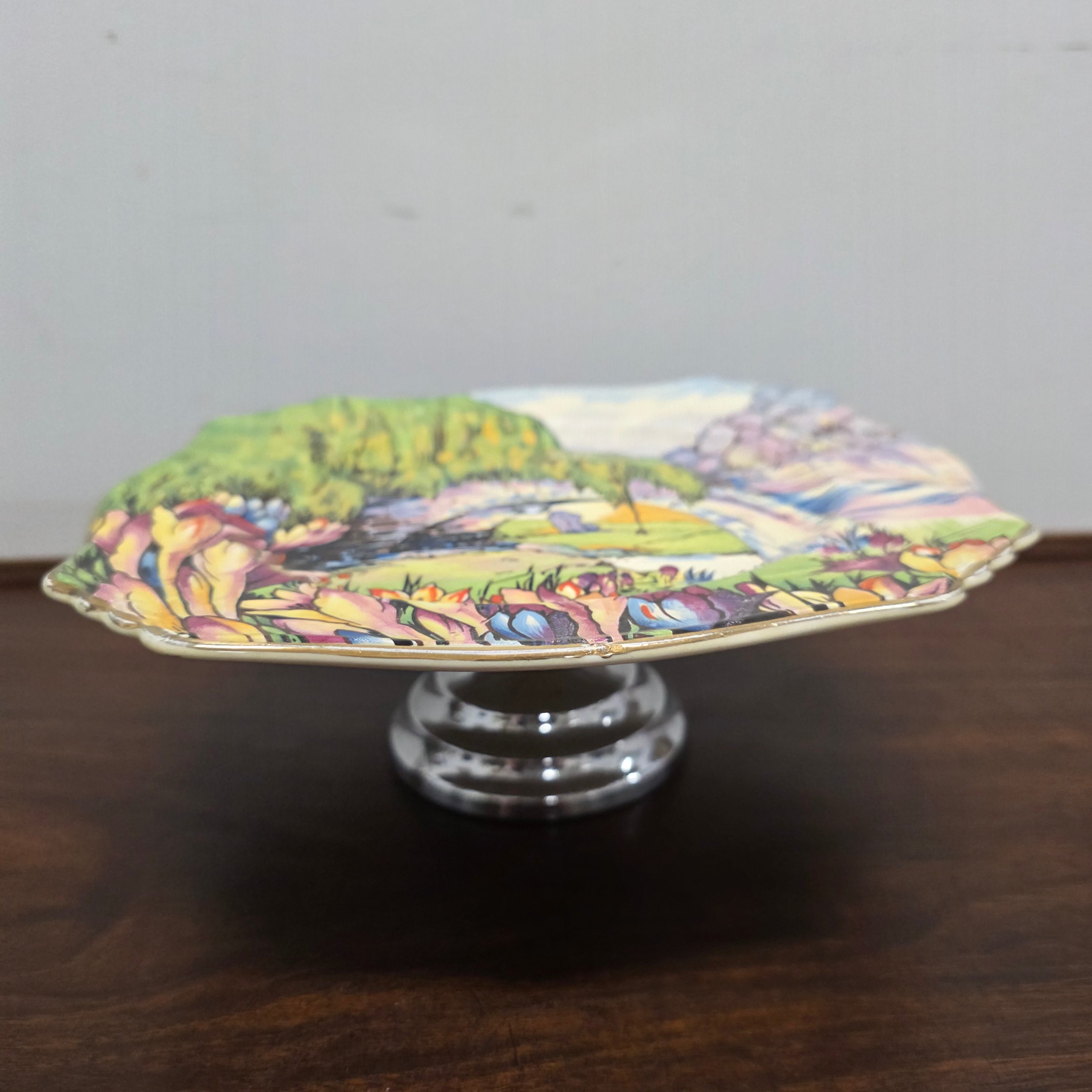 Royal Winton Comport/Cake Stand Hand Painted | Antique & Vintage | Moonee Ponds Antiques | Australia Wide Delivery