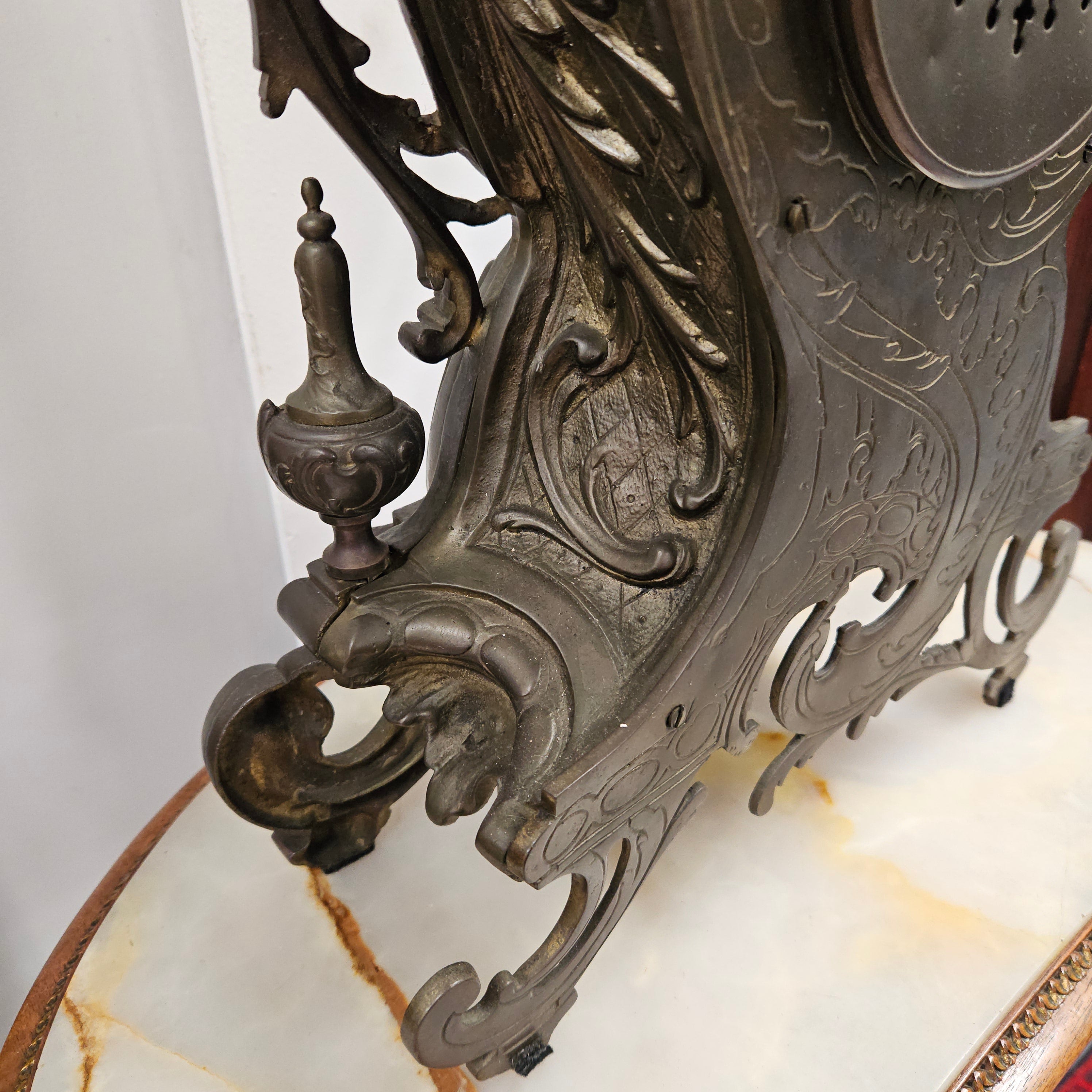 19th Century Bronze Mantle Clock | Antique & Vintage | Moonee Ponds Antiques | Australia Wide Delivery