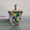 Stunning French Sevres Style Sucrier With Butterfly Lid | Antique & Vintage | Moonee Ponds Antiques | Australia Wide Delivery