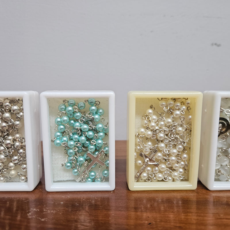 Vintage Italian Boxed Rosary Beads