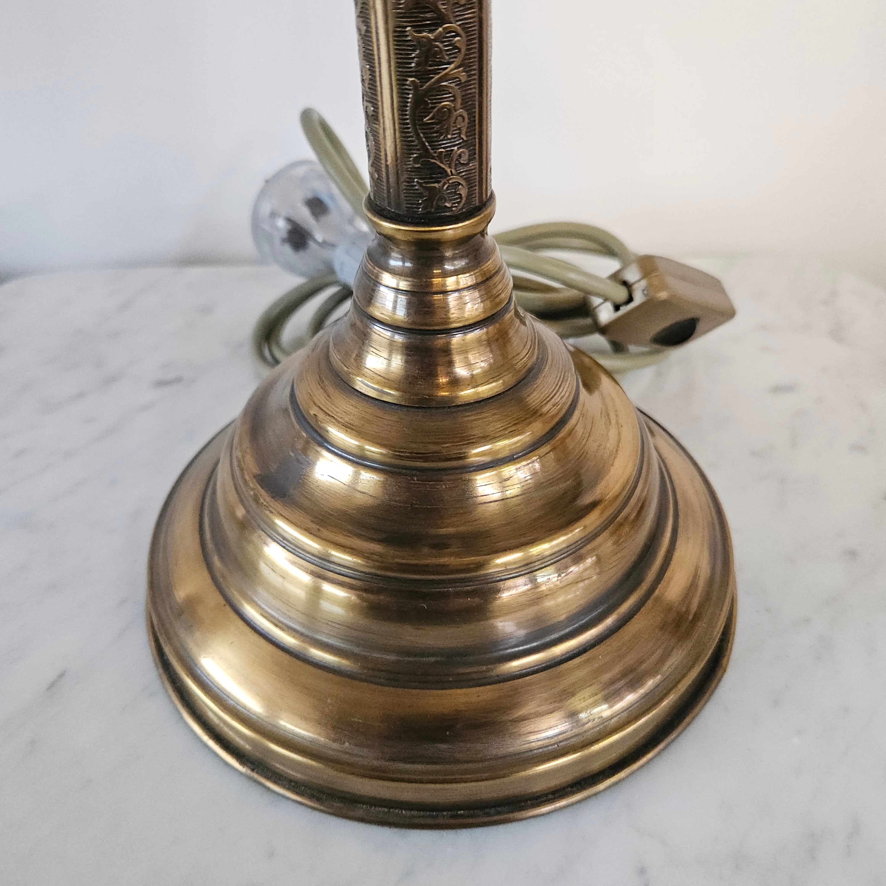 Vintage Brass Lamp & Shade | Antique & Vintage | Moonee Ponds Antiques | Australia Wide Delivery