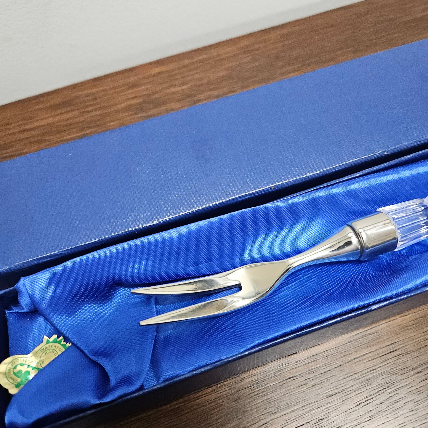 Waterford Crystal Olive Fork In Original Box