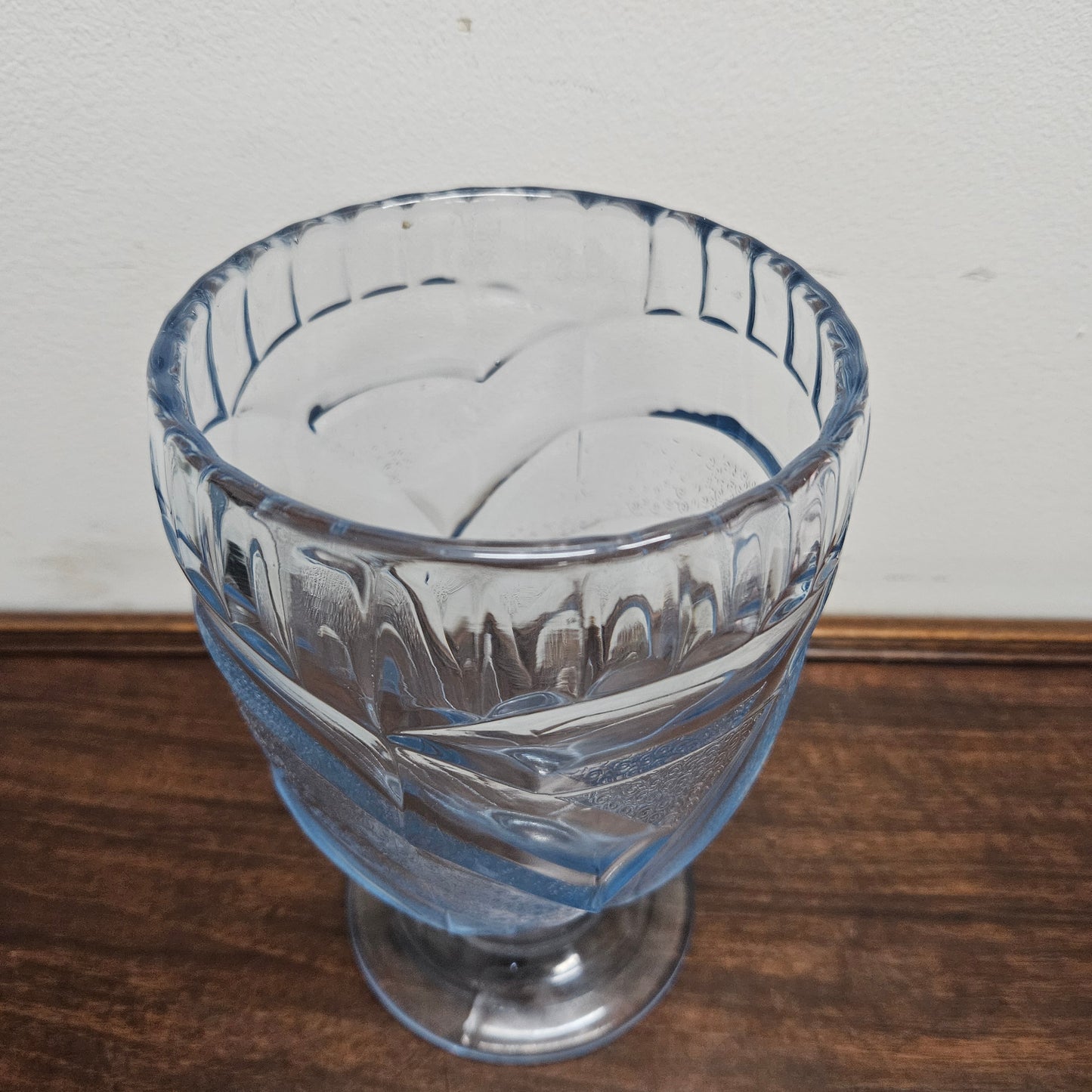 Art Deco Blue Glass Vase
