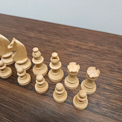 Vintage Wooden French Chess Set In Original Box | Antique & Vintage | Moonee Ponds Antiques | Australia Wide Delivery