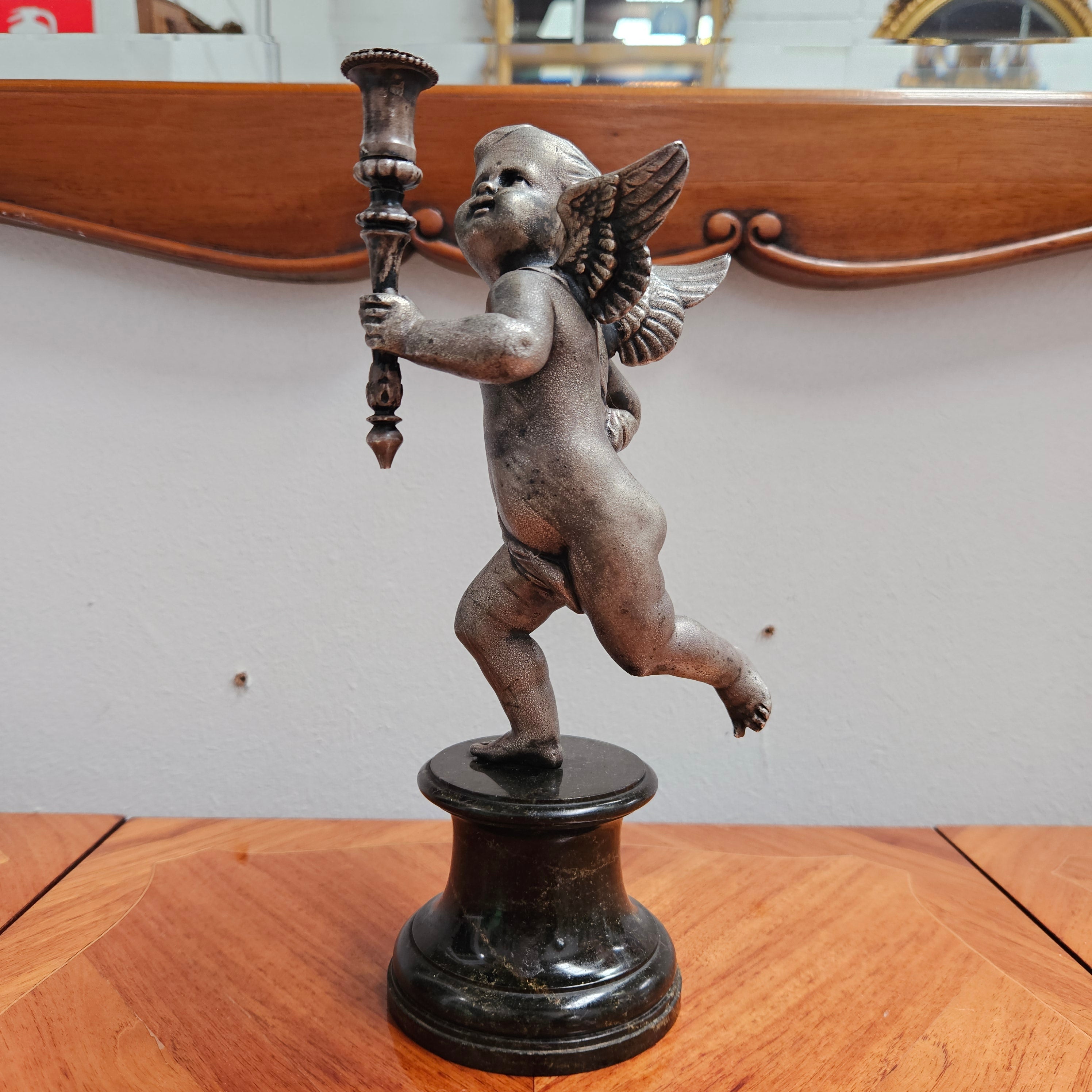 19th Century Silver Gilt Bronze Cherub | Antique & Vintage | Moonee Ponds Antiques | Australia Wide