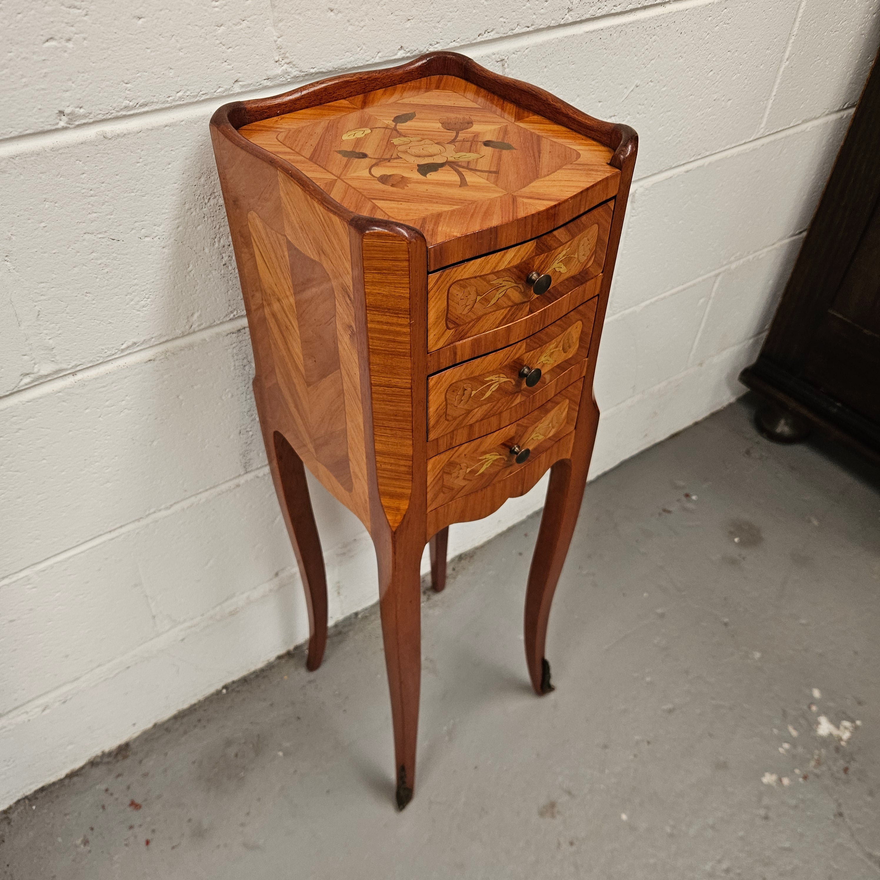 Miniature Marquetry Inlaid Louis XV Style Lamp Table | Antique & Vintage | Moonee Ponds Antiques | Australia Wide