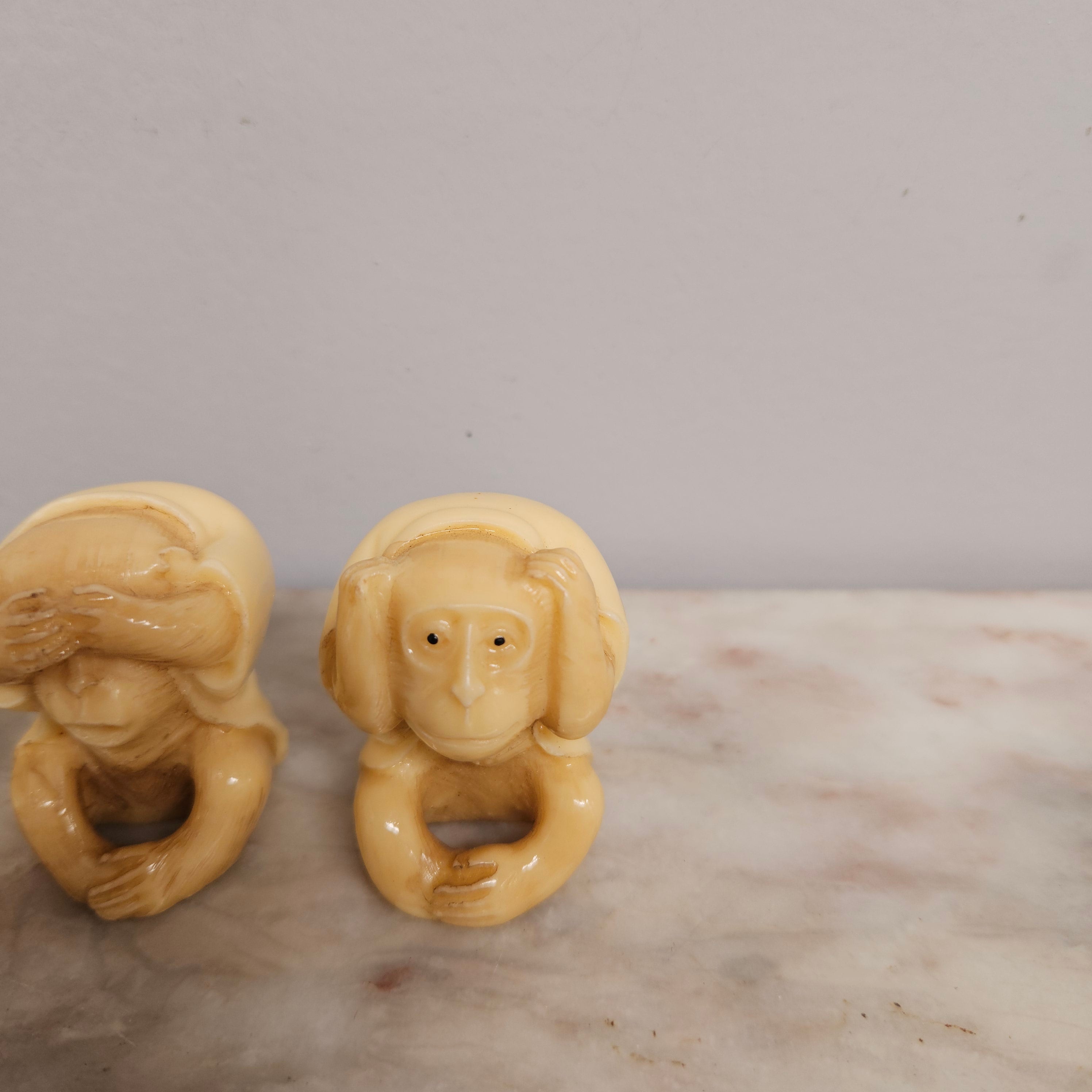 Vintage Set of Three Wise Monkeys | Antique & Vintage | Moonee Ponds Antiques | Australia Wide
