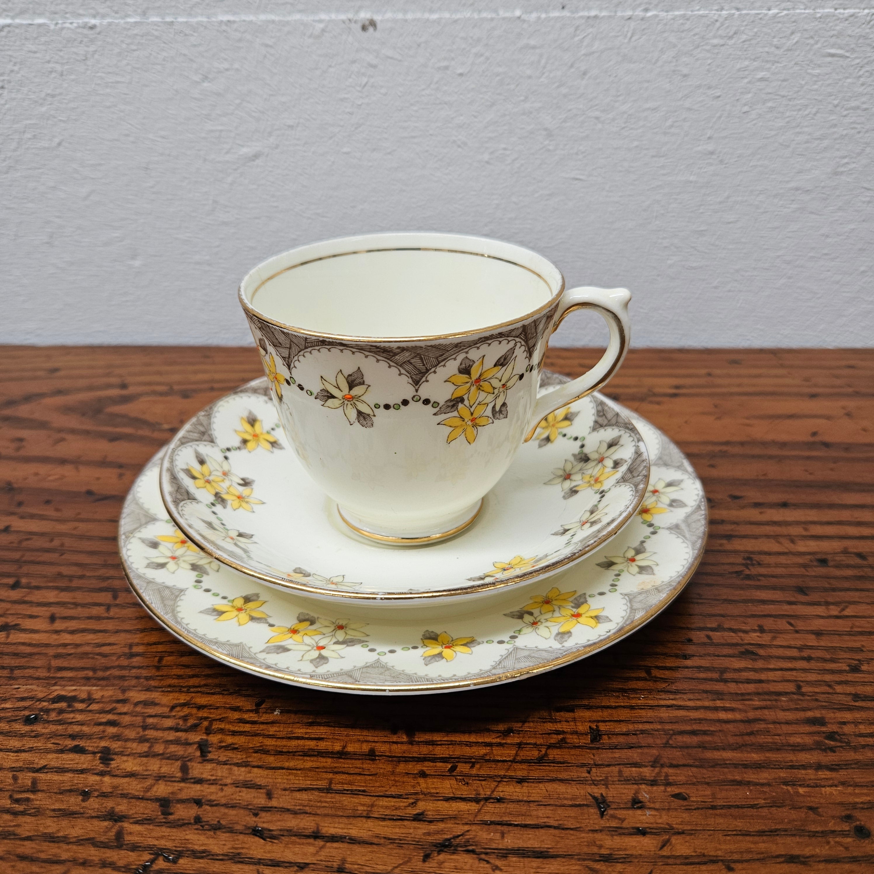 England Salisbury Bone China Trio | Antique & Vintage | Moonee Ponds Antiques | Australia Wide Delivery