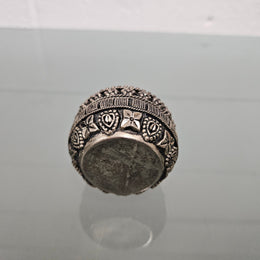 Vintage Tibetan Silver Trinket Box