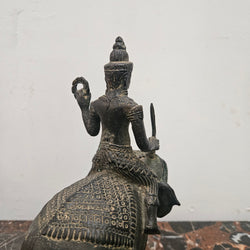 Vintage Bronze God on Elephant | Antique & Vintage | Moonee Ponds Antiques | Australia Wide Delivery