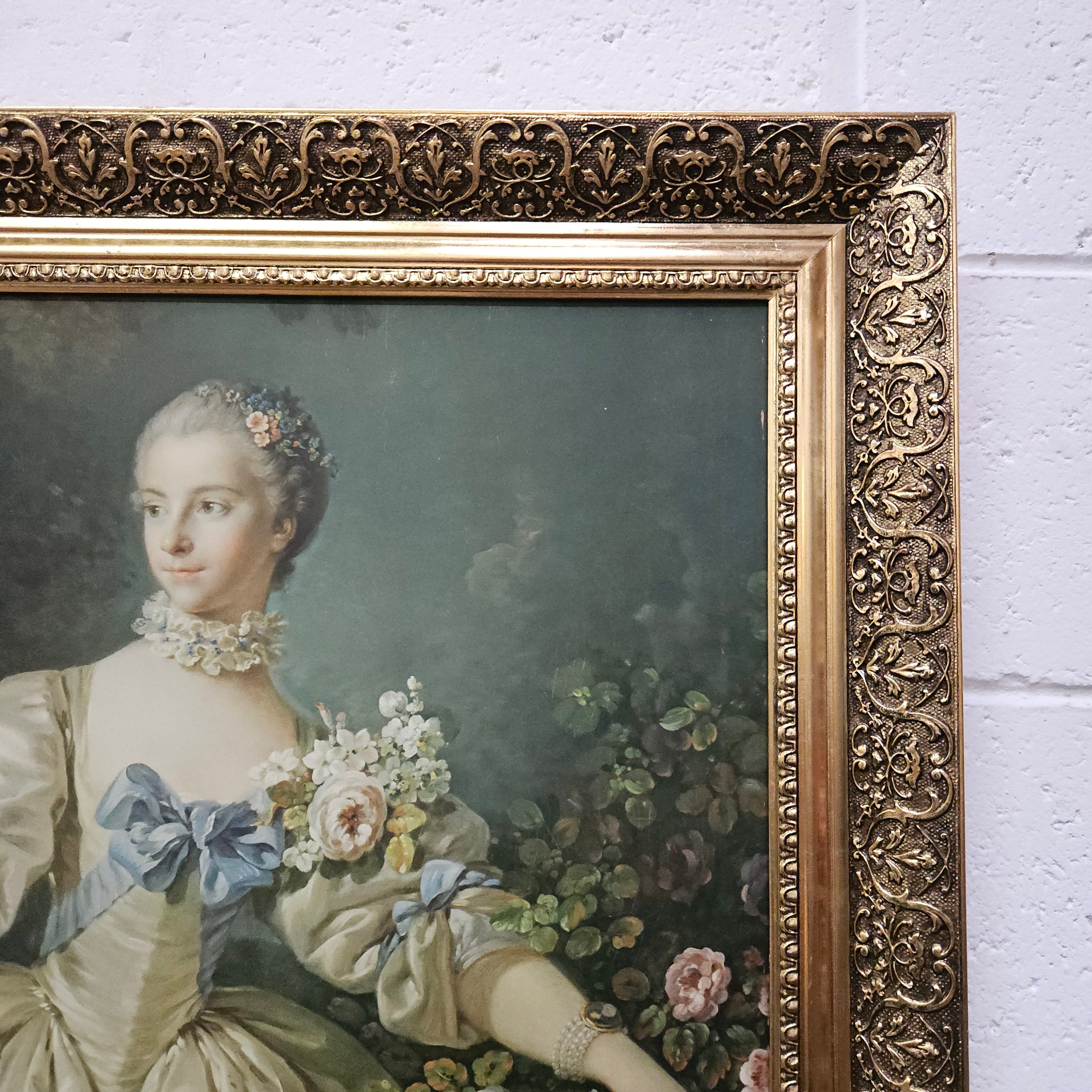 Decorative Framed Madame Bergeret Print | Antique & Vintage | Moonee Ponds Antiques | Australia Wide Delivery