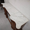 Elegant Figured Walnut Crendza With Marble Top | Antique & Vintage | Moonee Ponds Antiques | Australia Wide Delivery