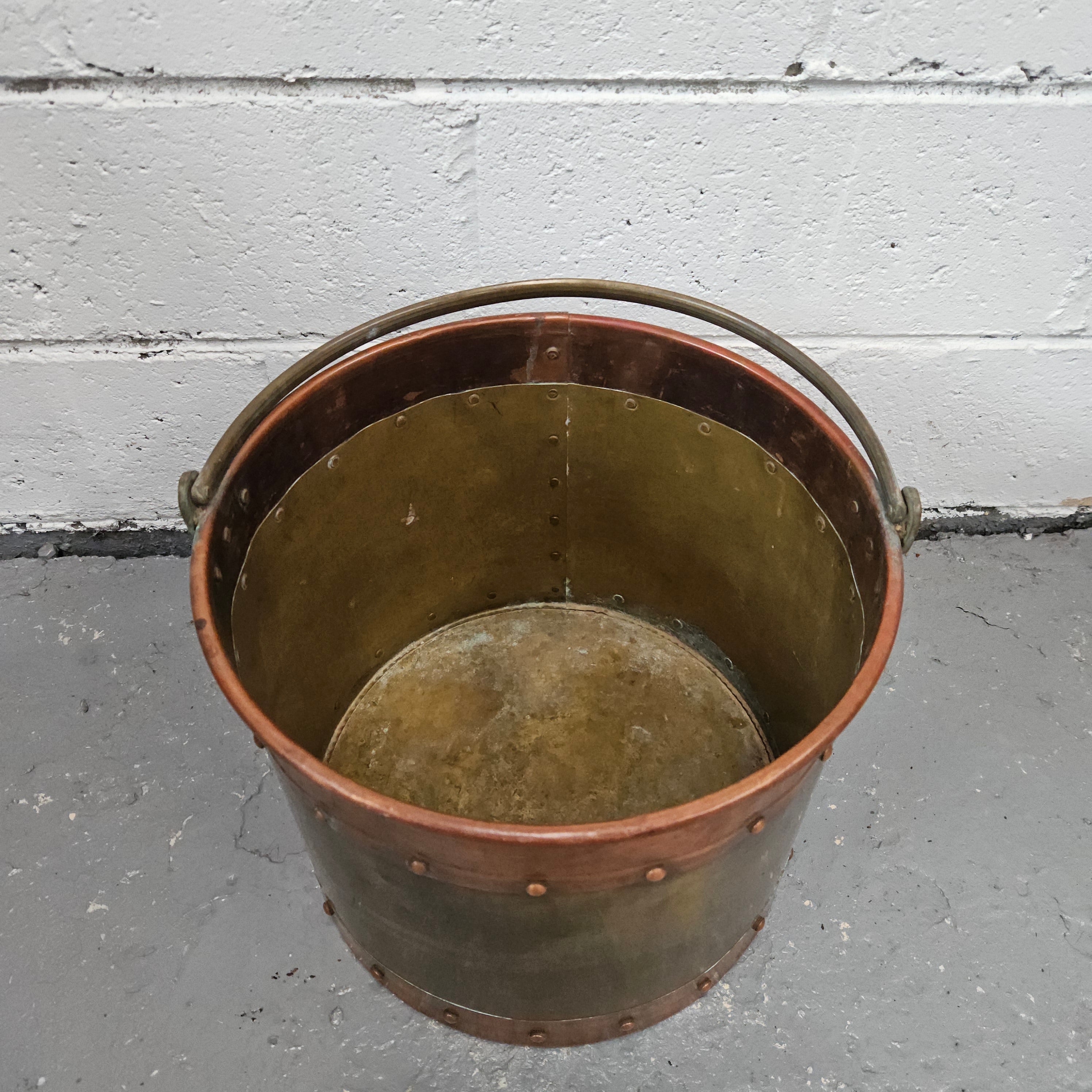 Antique Copper & Brass Bucket | Antique & Vintage | Moonee Ponds Antiques | Australia Wide Delivery