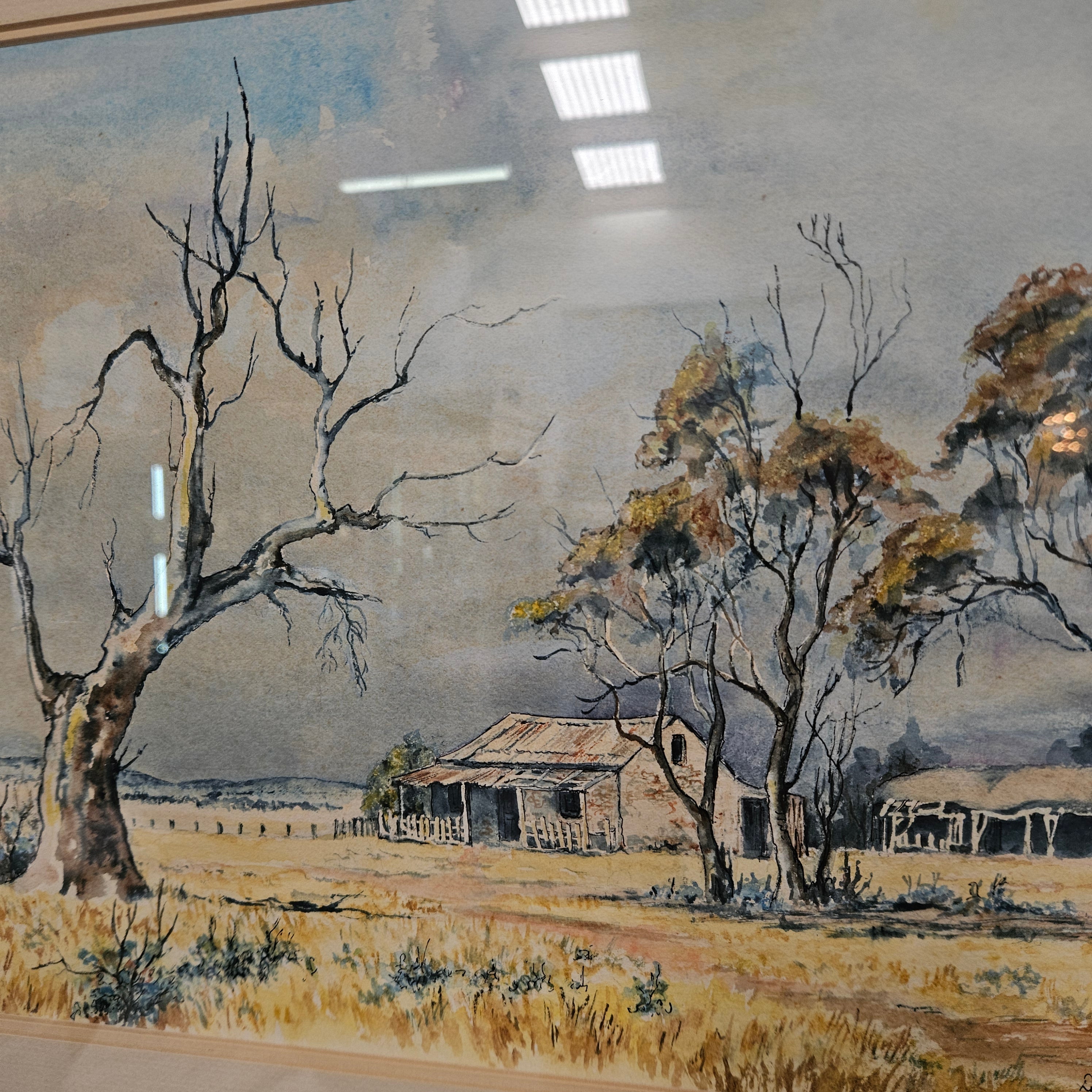 Watercolour Landscape Signed | Antique & Vintage | Moonee Ponds Antiques | Australia Wide