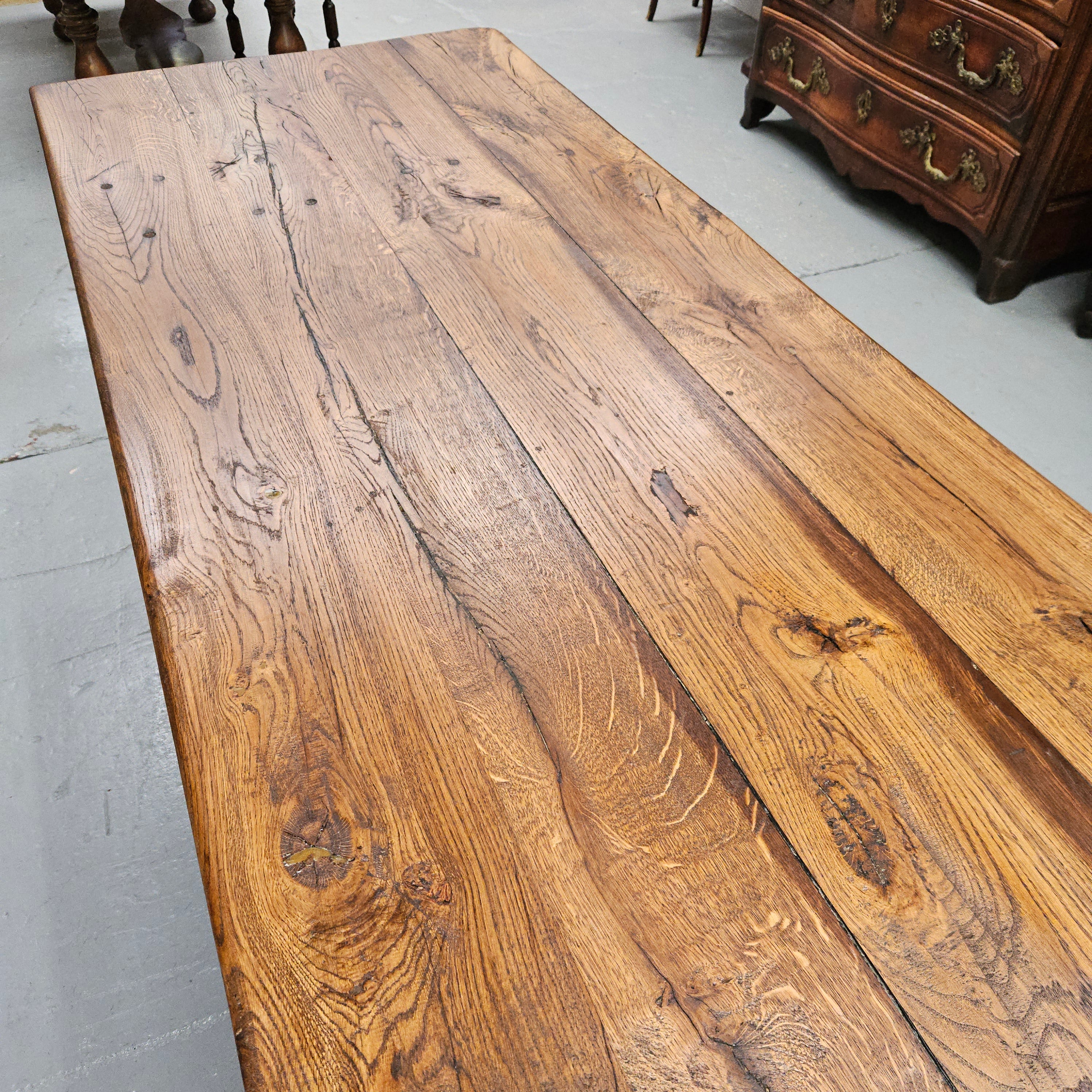 Stunning French Oak Monastery Dining Table | Antique & Vintage | Moonee Ponds Antiques | Australia Wide Delivery