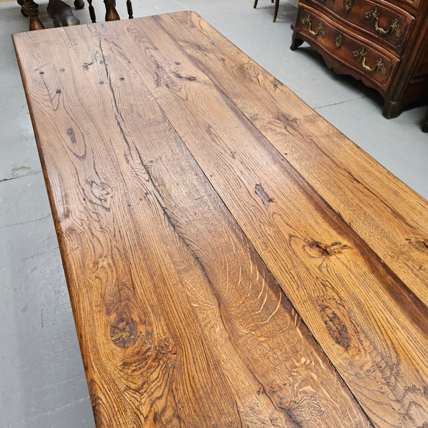 Stunning French Oak Monastery Dining Table