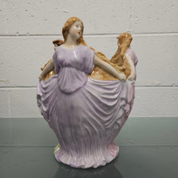 Stunning Hand Painted Dresden PMP Porzelion Art Nouveau Table Centre Piece