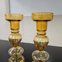 Pair of Swedish Mid Century Glass Vases | Antique & Vintage | Moonee Ponds Antiques | Australia Wide Delivery