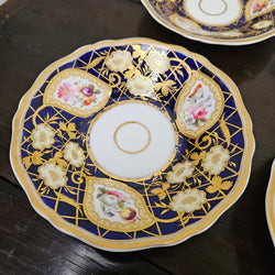 Ridgway Regency Period 6 Hand Painted & Gilded Cups & Saucers | Antique & Vintage | Moonee Ponds Antiques | Australia Wide Delivery