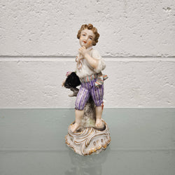 Frankenthal Hard Paste Boy Figurine | Antique & Vintage | Moonee Ponds Antiques | Australia Wide Delivery