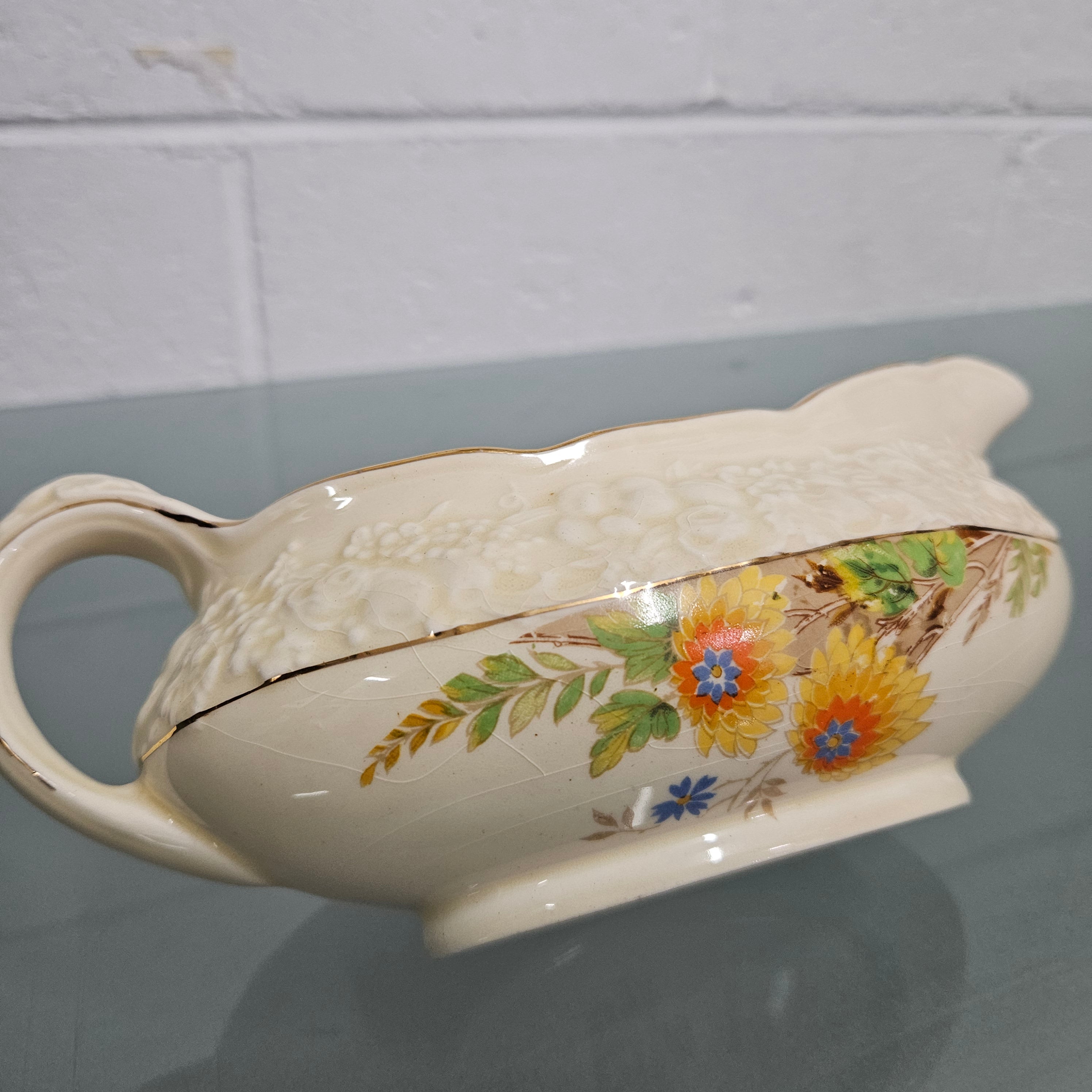 Vintage Crown Ducal 'Gloria' Gravy Boat | Antique & Vintage | Moonee Ponds Antiques | Australia Wide