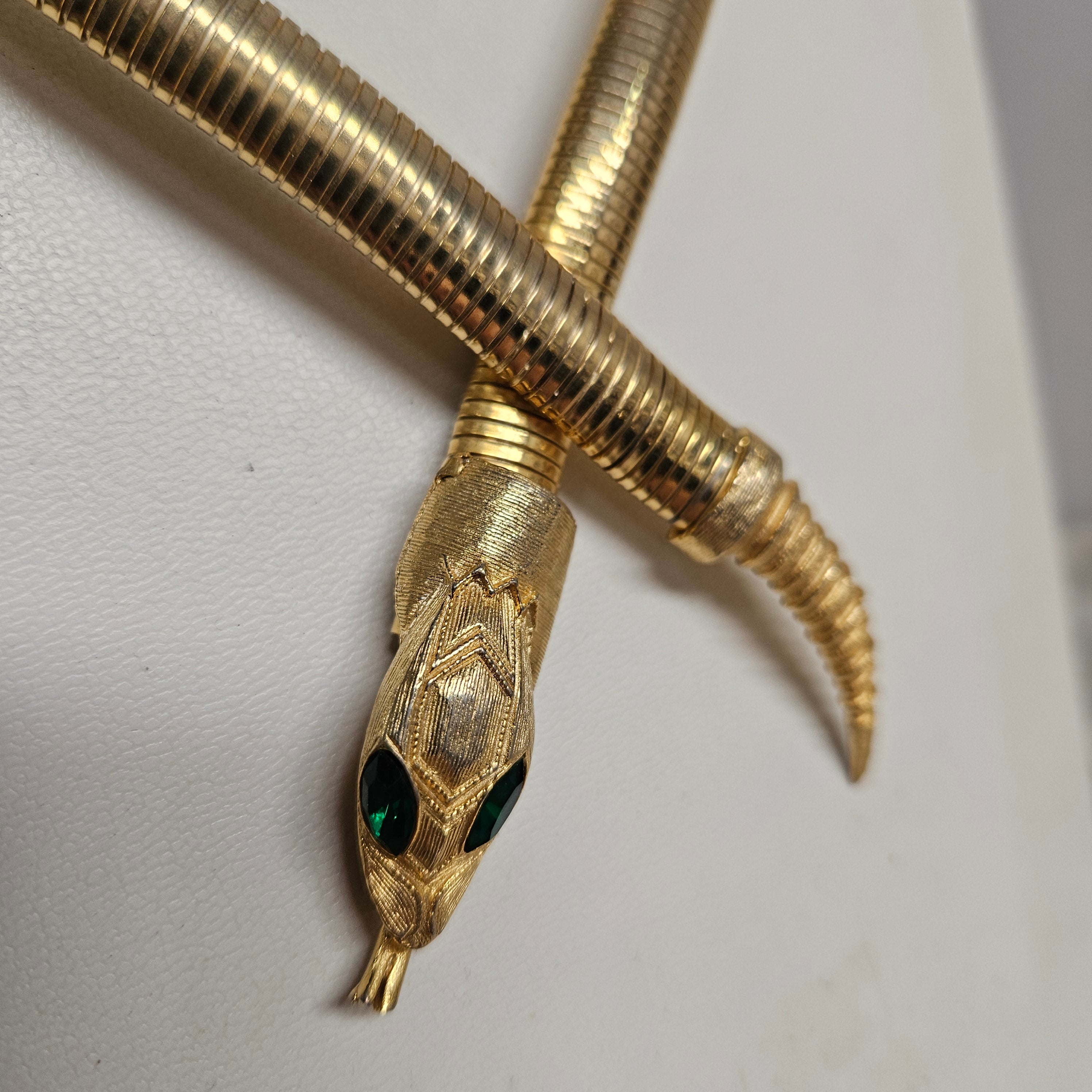 Stunning Vintage Gold Toned Snake Collar Necklace | Antique & Vintage | Moonee Ponds Antiques | Australia Wide Delivery