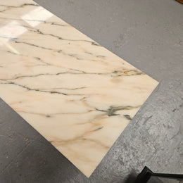 Louis XVI Style Gilt Console Table With Marble Top