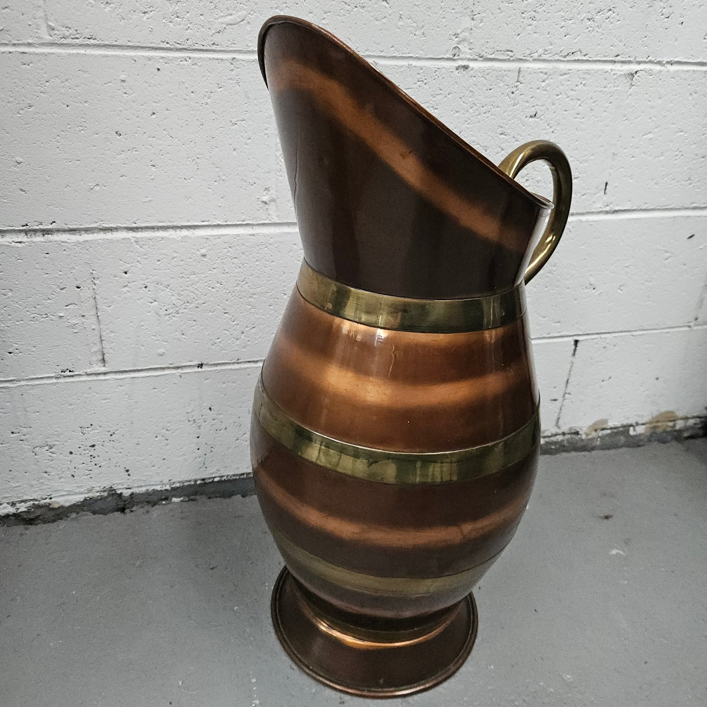 Copper & Brass Jug with handle