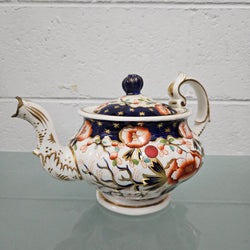 Antique Ridgway Porcelain Hand Painted Gilt & Floral Decorated Teapot Circa 1825 | Antique & Vintage | Moonee Ponds Antiques | Australia Wide Delivery