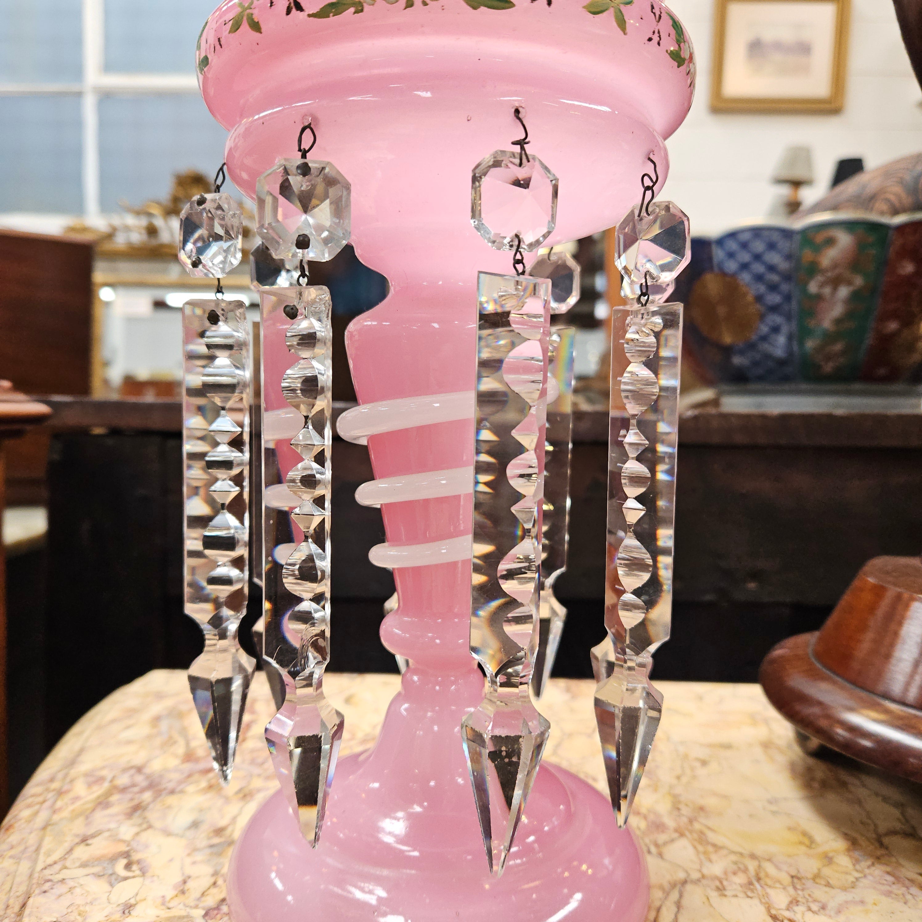Victorian Lustre Vase | Antique & Vintage | Moonee Ponds Antiques | Australia Wide Delivery