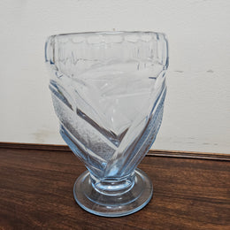 Art Deco Blue Glass Vase