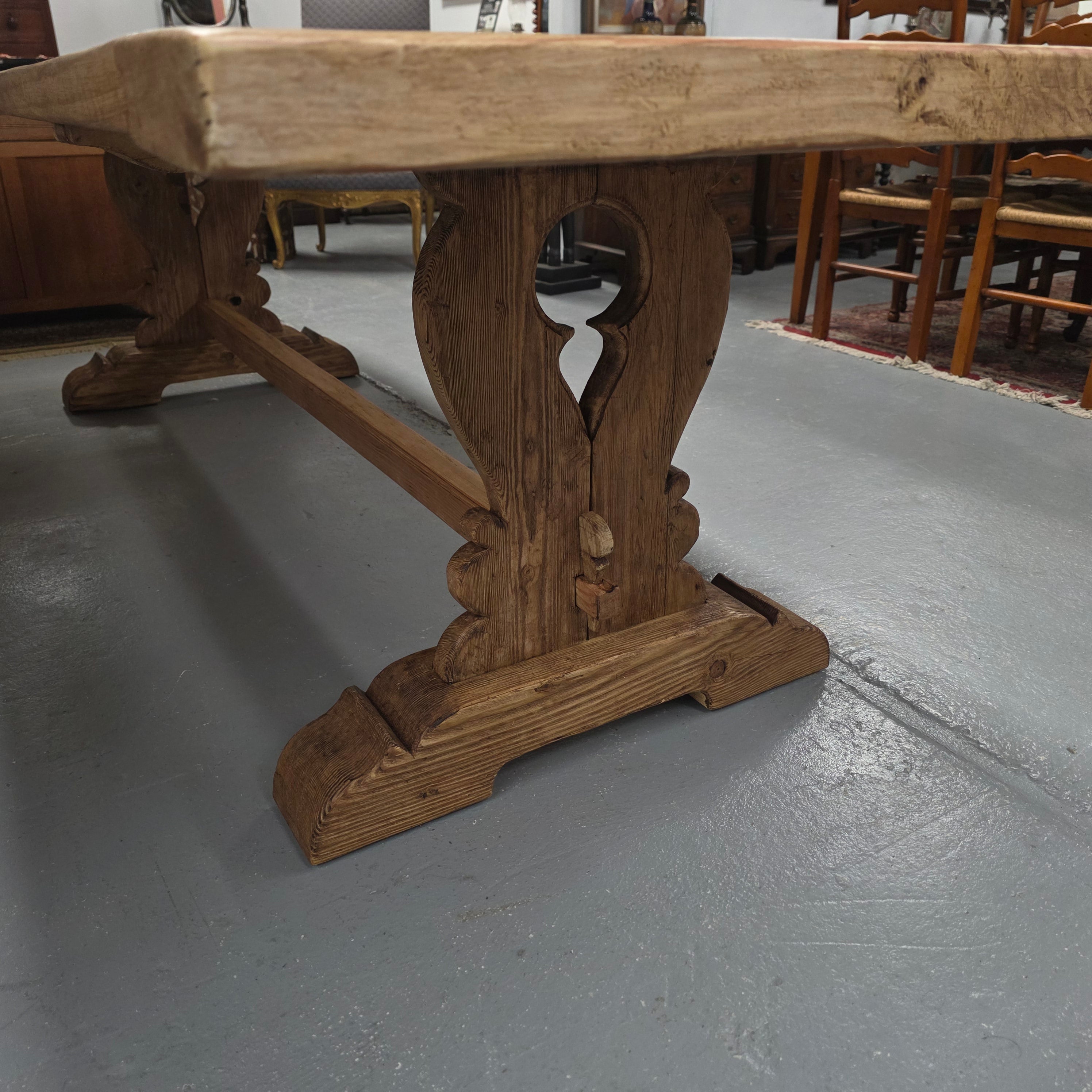 Impressive Vintage Reclaimed Spruce 3 Meter Dining Table | Antique & Vintage | Moonee Ponds Antiques | Australia Wide Delivery