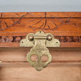 Small Oriental Carved Camphor Wood Chest