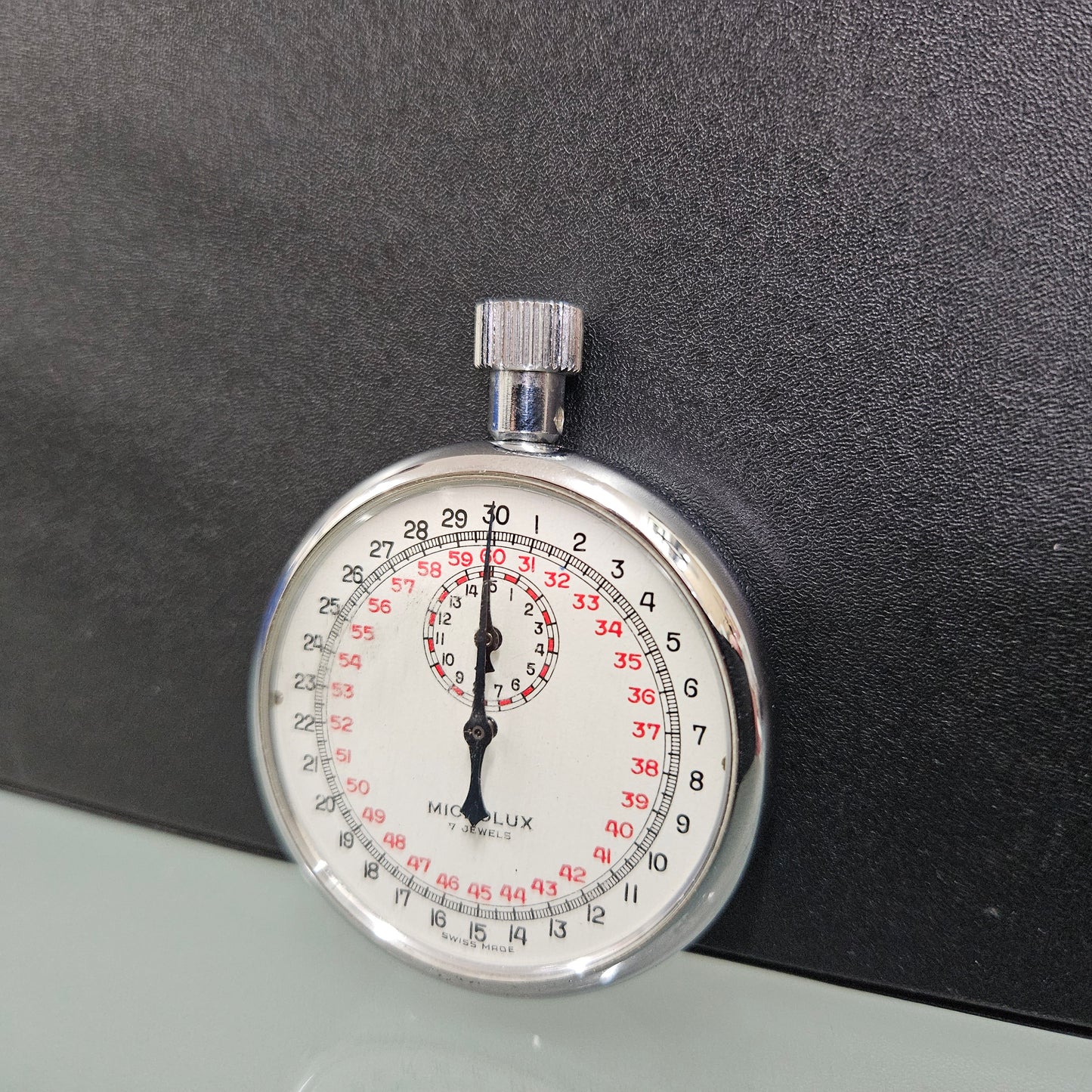 Vintage Swiss Microlux Stopwatch