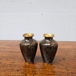 Pair of Miniature Cloisonne Vases | Antique & Vintage | Moonee Ponds Antiques | Australia Wide Delivery