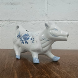 Vintage Blue/White Cow Cream Jug | Antique & Vintage | Moonee Ponds Antiques | Australia Wide Delivery