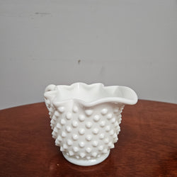 Vintage Fenton Milk Glass Jug