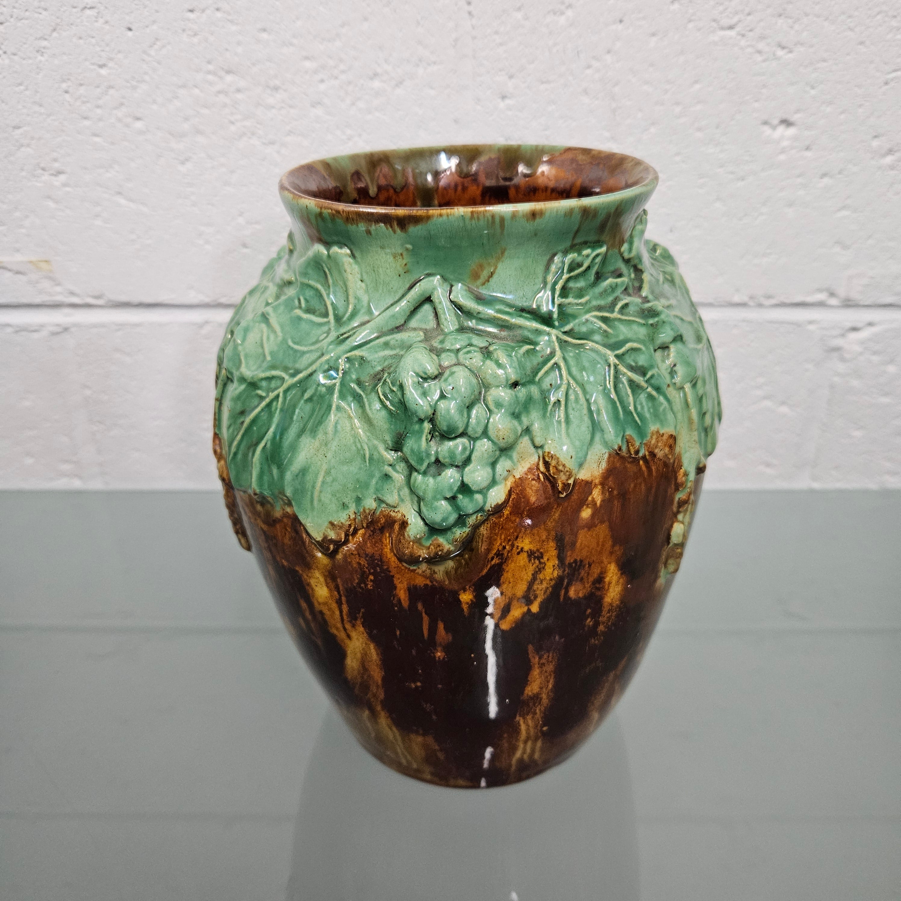 Large signed "Una Deerbon" Australian Pottery Vase | Antique & Vintage | Moonee Ponds Antiques | Australia Wide Delivery