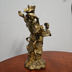 Vintage Bronze Of Guan Yu Chinese Deity