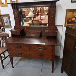 Art and Crafts Oak Dressing Table | Antique & Vintage | Moonee Ponds Antiques | Australia Wide Delivery