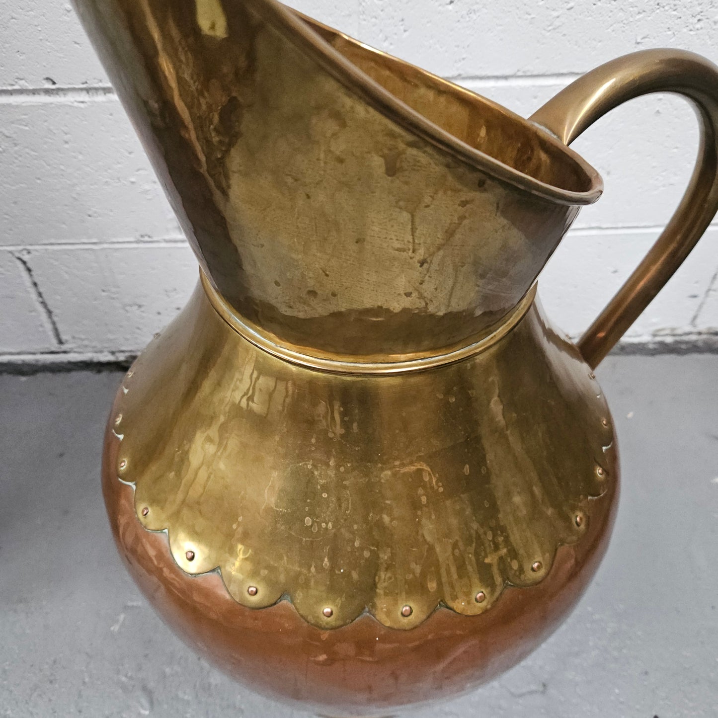 Copper and Brass French Jug