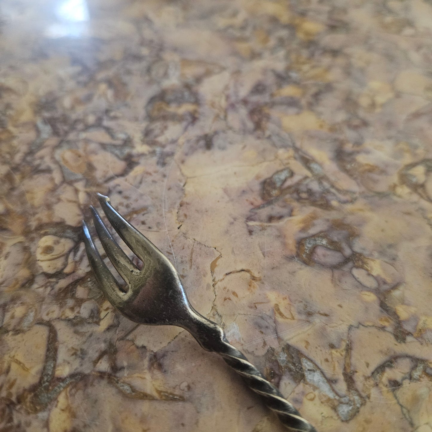 Vintage Silver Plated Pickle Fork
