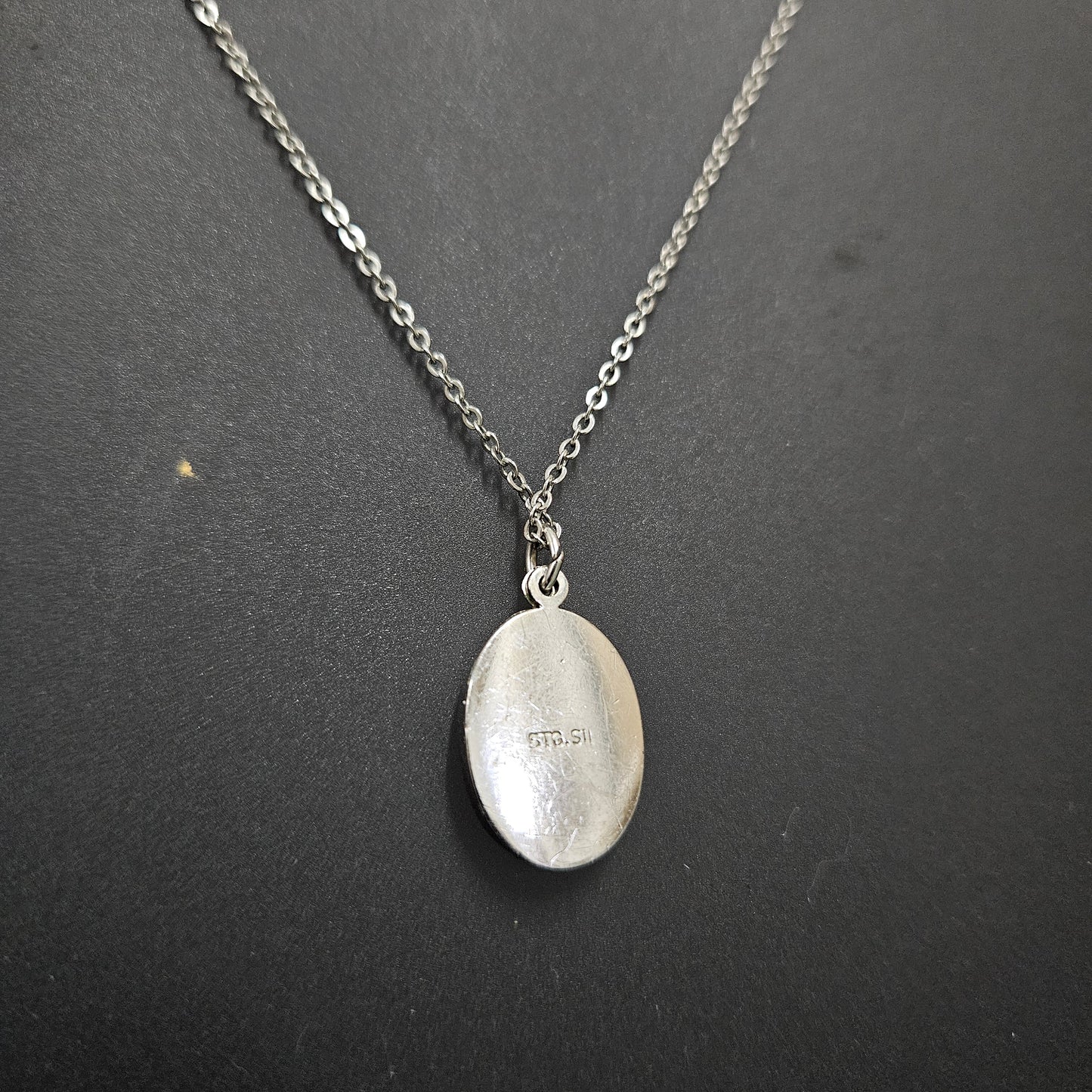 Sterling Silver Locket With Chain