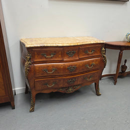 Louis 15th Style Marble Top Commode