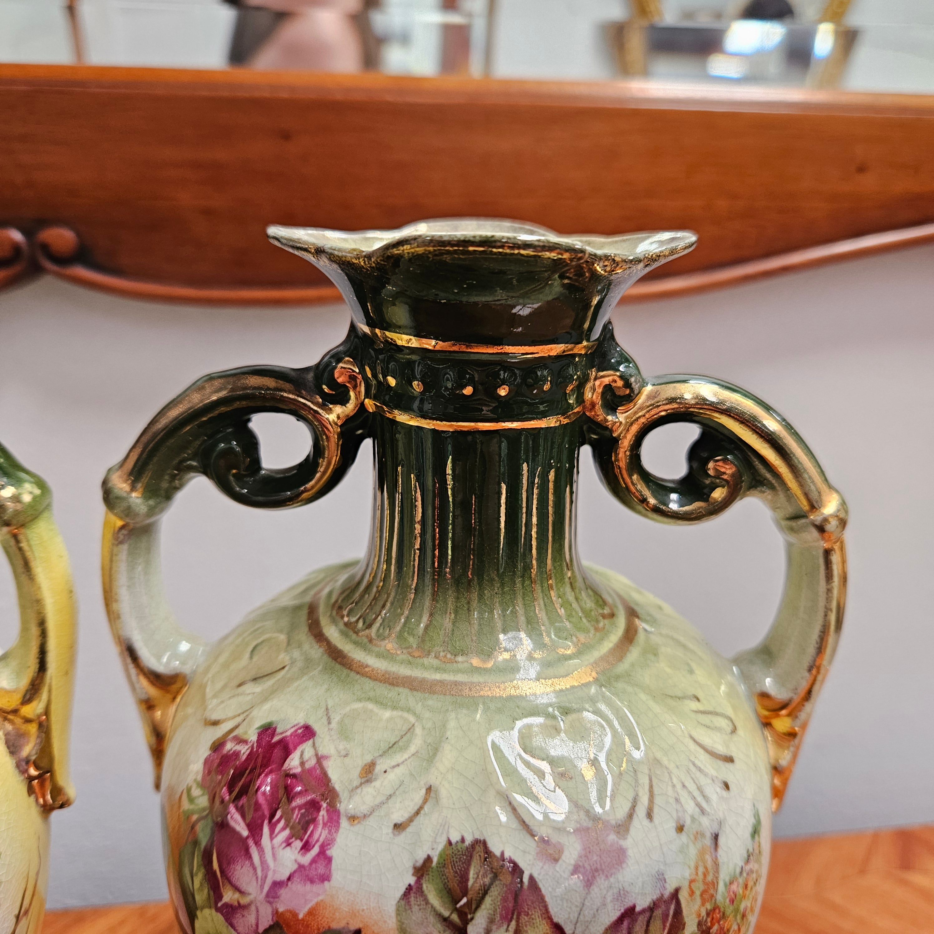 Pair Of Edwardian Vases | Antique & Vintage | Moonee Ponds Antiques | Australia Wide Delivery